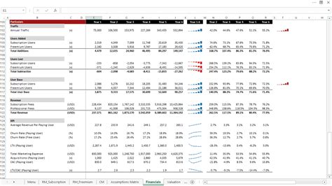 SAAS Financial Model Excel Template EFinancialModels