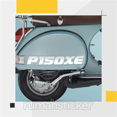 Jual STICKER STIKER CUTTING TEPONG VESPA 2 TAK CLASSIC UNIVERSAL PX PS