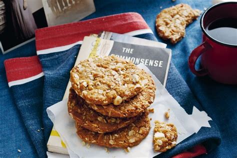 Taste Recipes Australia Anzac Biscuits Biscuits Anzac Nuts Macadamia