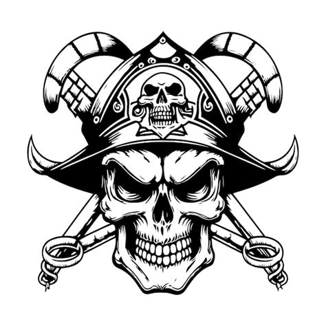 Premium Vector Pirate King Skull