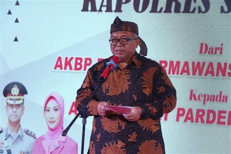 Kenal Pamit Kapolres Sukabumi Bupati Programnya Menguatkan Visi Kab