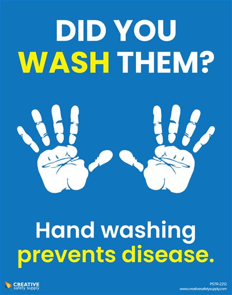 Did You Wash Them Hand Washing Prevents Disease Poster