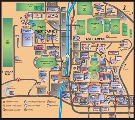 Wits East Campus Map