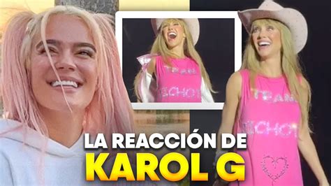 Karol G No Ocult Su Emoci N Y As Reaccion Al Emotivo Mensaje Que Le