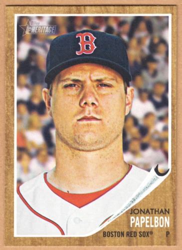 Topps Heritage Jonathan Papelbon Red Sox Nm Mt Ebay