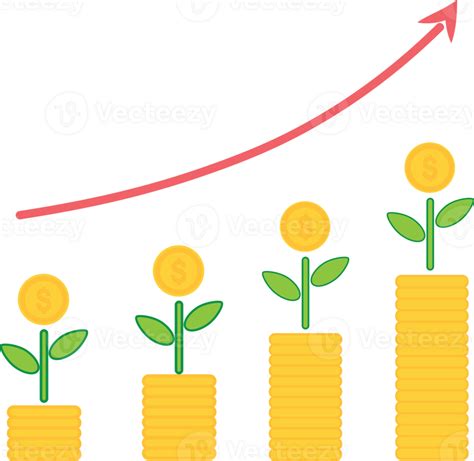 Graph With Arrow Going Up Transparent Background 33539688 Png