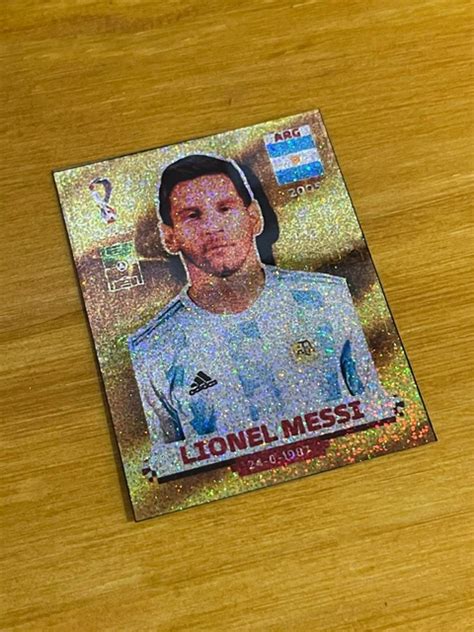 Figurita Messi Dorado Versi N Album Digital Holograma Repro