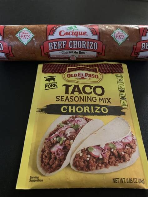 Chorizo Taco Seasoning Mix Mexican Seasoning Old El Paso