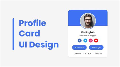 Create A Responsive Profile Card With Html And Css