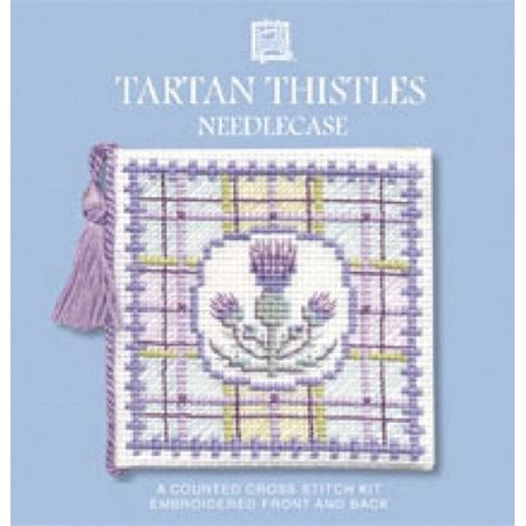 Textile Heritage Scottish Cross Stitch Needle Case Kits In A Variety Of