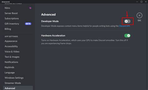 How To Enable Or Disable Developer Mode On Discord Linux Consultant