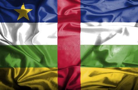 Central African Republic Waving Flag Stock Image Image Of Aged Frame 149840307