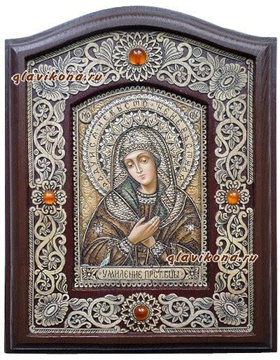 Божия Матерь Умиление - икона писанная на бересте