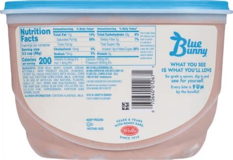 Blue Bunny Toasted Almond Fudge Frozen Dairy Dessert Tub 48 Oz Frys