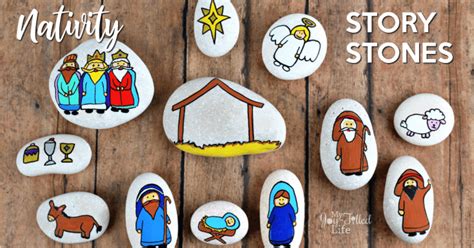 15 Nativity painted rocks: Easy rock painting ideas. - Rock Painting 101