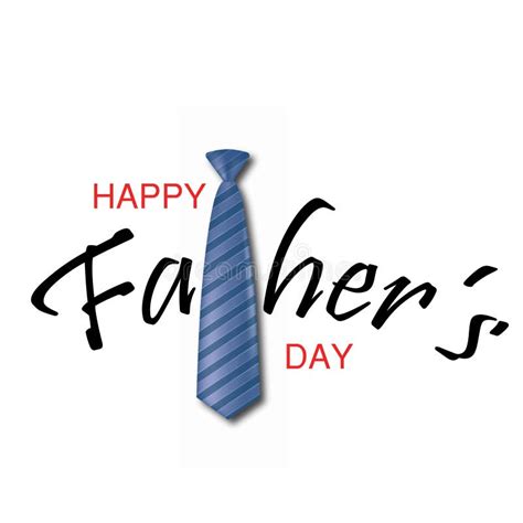 Happy Father S Day Greeting Card With Tie Vector Stock Vector