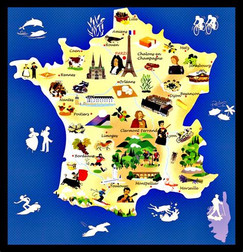 carte de france touristique voyage carte plan