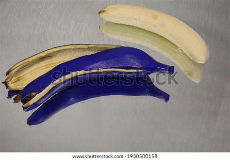 Closeup Blue Banana Peel On Mirror Stock Photo 1930500158 Shutterstock