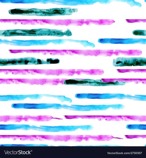 Watercolor Stripes Seamless Pattern Royalty Free Vector