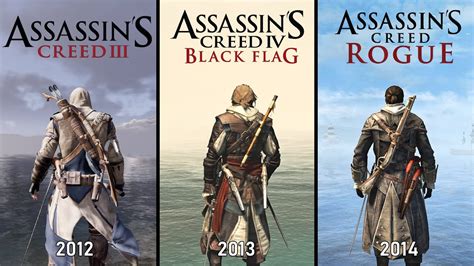 Assassins Creed 3 Vs Black Flag Vs Rogue Physics And Details