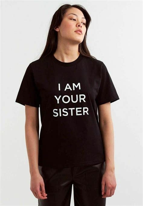 I Am Your Sister T Shirt Print Blackschwarz Zalandode