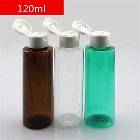 Wholesale 120ml Transparent Flip Top Plastic Travel Set Bottles