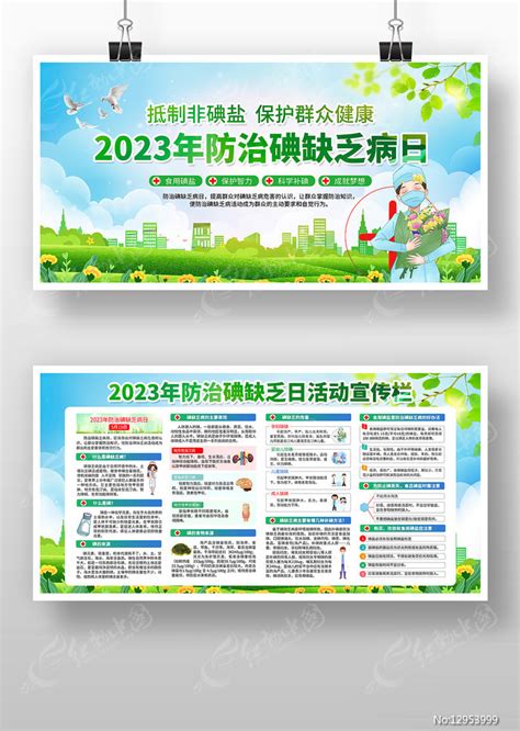 2023年全国防治碘缺乏病日宣传展板图片下载红动中国