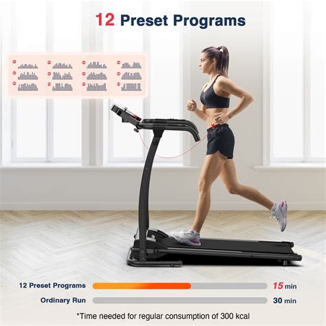 Redliro Folding Treadmills For Home Electric Walking Machine With Heart