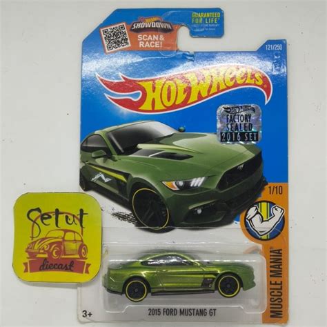 Jual HOT WHEELS HOTWHEELS EXCLUSIVE RECOLOR 2015 FORD MUSTANG GT FS HIJAU Kota Tangerang