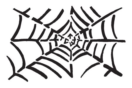 Spider web stencil - UmWowStudio