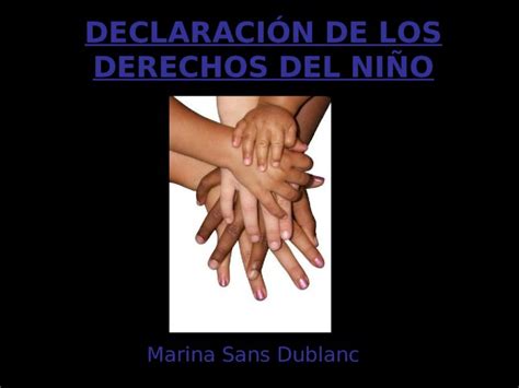 Ppt Los Derechos Del Ni O Dokumen Tips