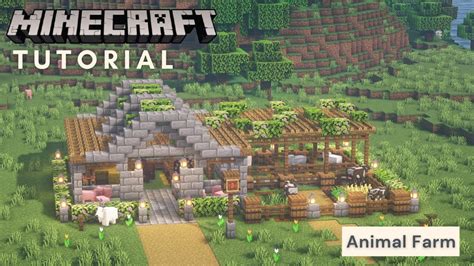 Minecraft｜how To Build A Animal Farm Tutorial｜ 動物農舍 Youtube