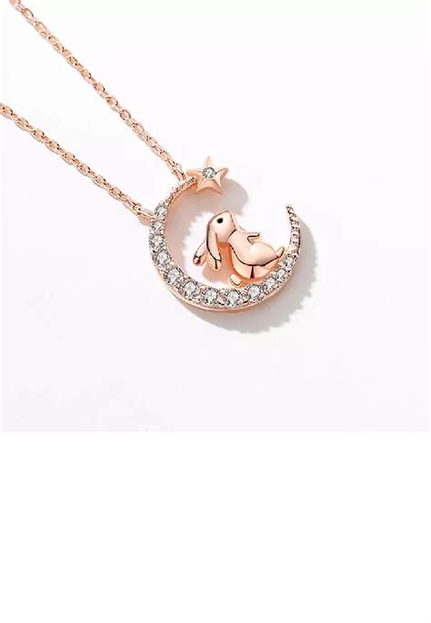 Buy Zafiti Sterling Silver Plated Rose Gold Fashion Cute Rabbit