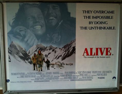 Cinema Poster Alive 1993 Quad Ethan Hawke Vincent Spano Josh Hamilton