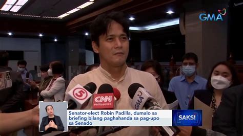 Senator Elect Robin Padilla Dumalo Sa Briefing Bilang Paghahanda Sa