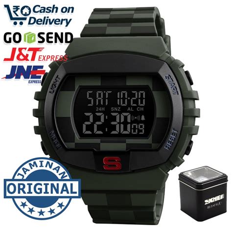 Jual Jam Tangan Pria SKMEI 1304 Sport Digital LED Water Resistant 50m