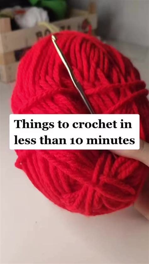 Things To Crochet In Less Then 10 Minutes #crocheted #crochetlove # ...