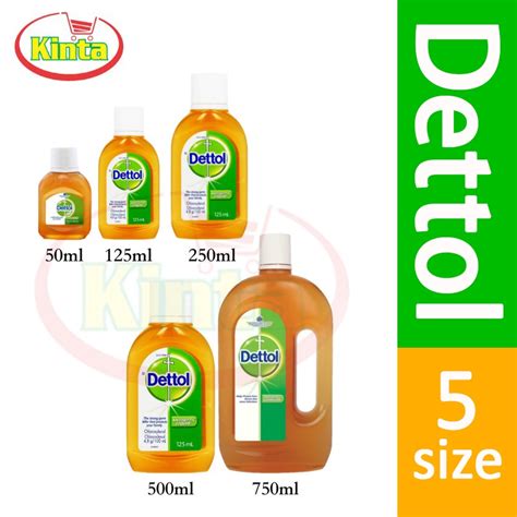 Dettol Antiseptic Germicide Liquid 50ml125ml250ml500ml750ml Shopee Malaysia