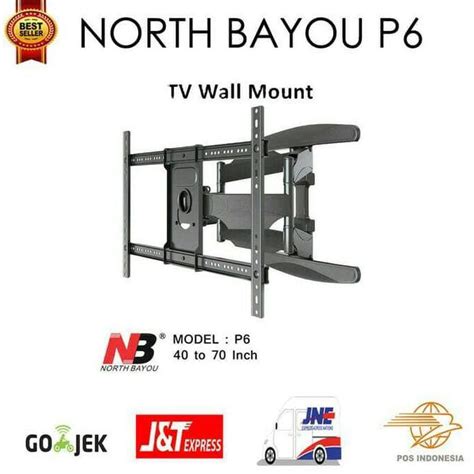 Jual BREKET BRACKET TV LED LCD PLASMA NORTH BAYOU NB P6 40 70 Inci