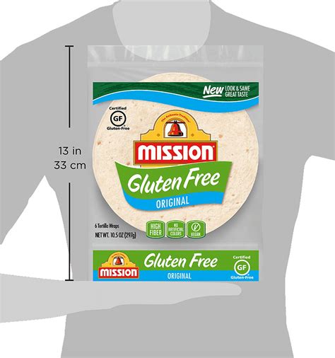 Mission Gluten Free Soft Taco Tortilla Wraps 8 High Fiber Trans