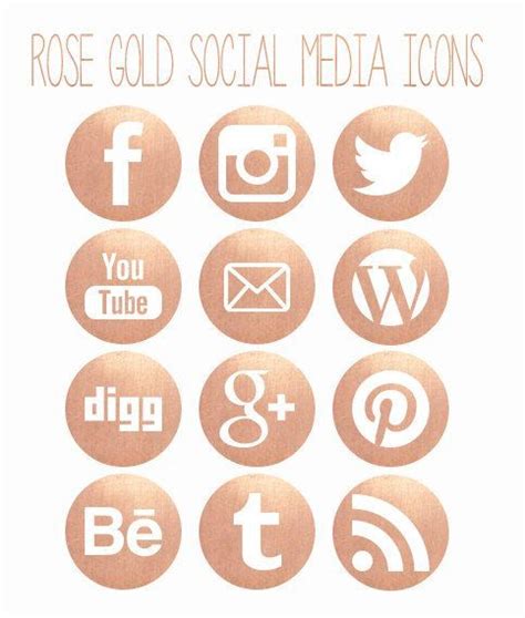 Rose Gold Youtube Icon Aesthetic Pink