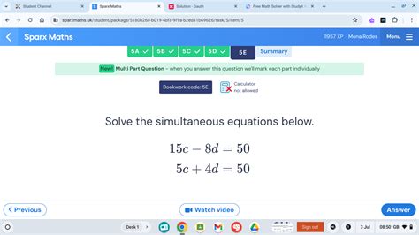 Student Channel Sparx Maths Solution Gauth StudyX