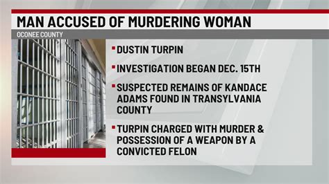 Oconee Co Man Accused Of Murder After Womans Body Found In Nc Wspa