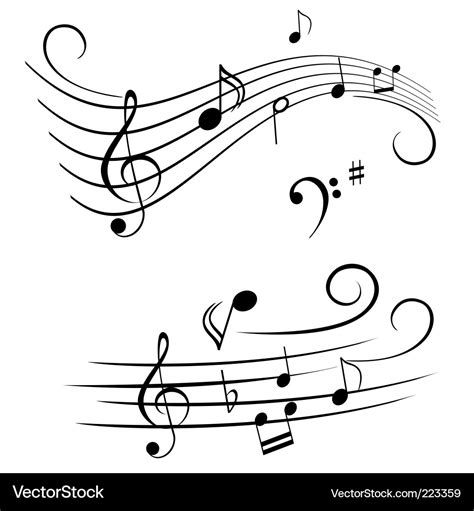 Music Note Silhouette Vector