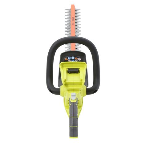 Ryobi Cordless Hedge Trimmer Bare Tool 24 in Dual Blade Hedge Sweep ...