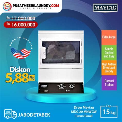 Jual Mesin Pengering Maytag MDG20 Dryer Maytag Turun Panel Ubah Panel