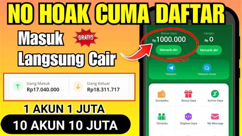 Terbukti Cuma Daftar Dapat Saldo Dana Juta Gratis Aplikasi