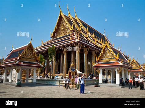 Wat Phra Kaew The Temple Of The Emerald Buddha At The Grand Palace In