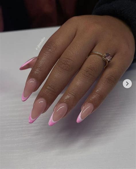 Hairfanki Linktree Pink Acrylic Nails Long Acrylic Nails French