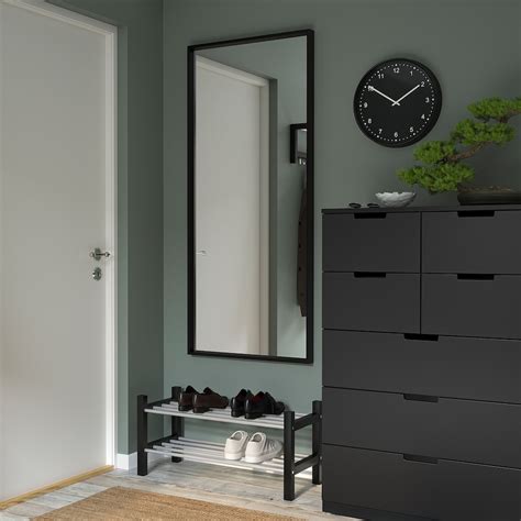 Nissedal Black Frame Full Length Mirror 65x150 Cm Ikea